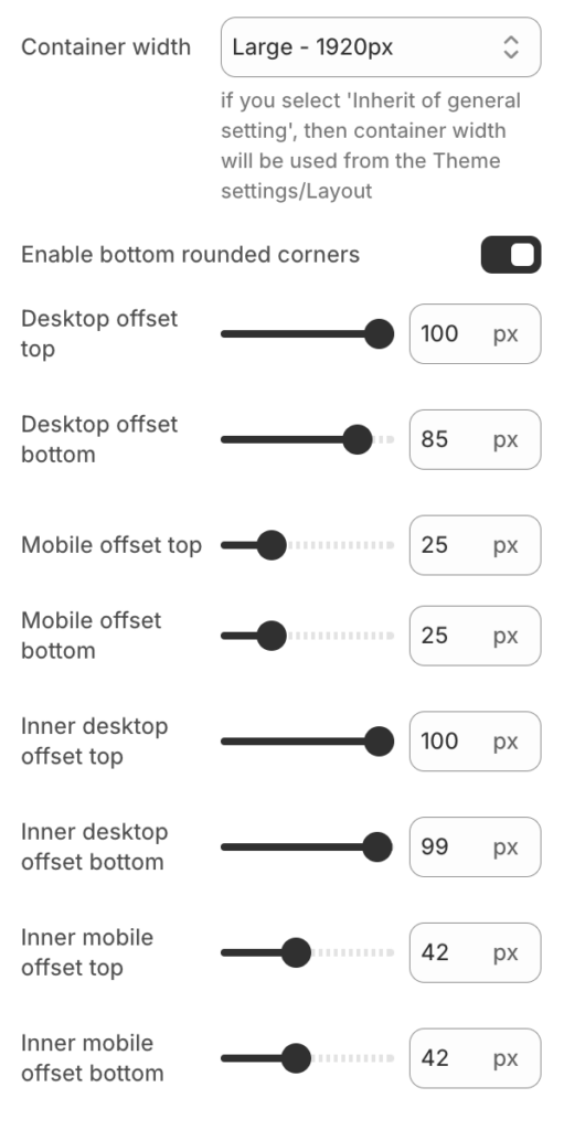 Cards grid layout