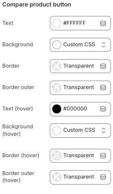 Compare product button