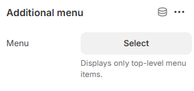 footer block additional menu