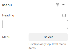 footer block menu