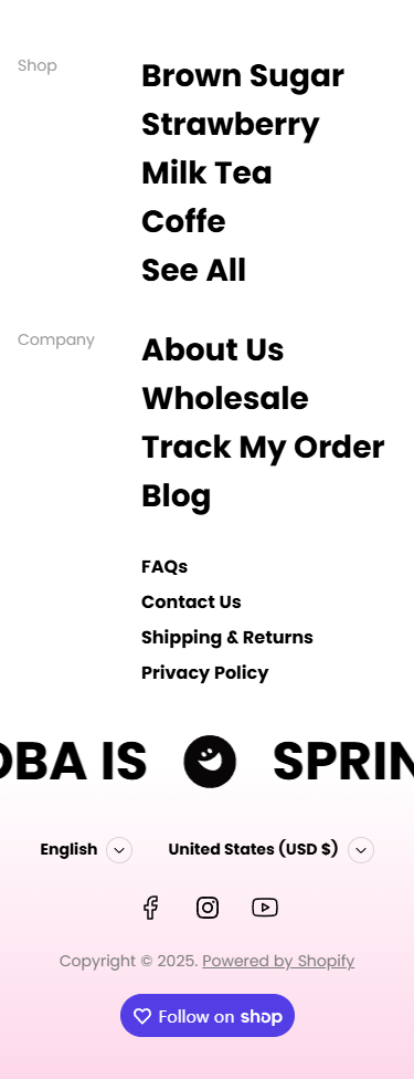 footer mobile