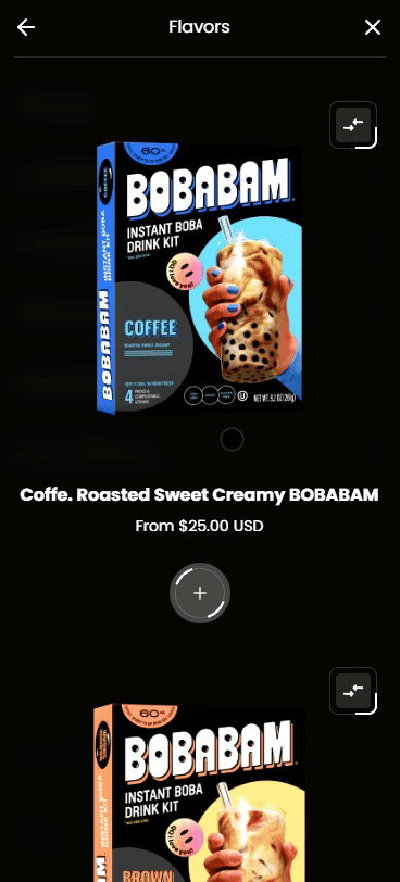 header mega menu media grid mobile