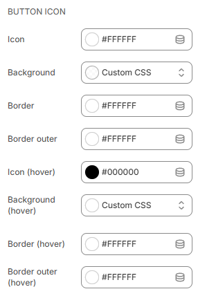 header settings color button icon