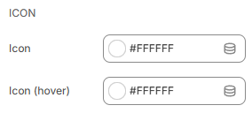 header settings color icon
