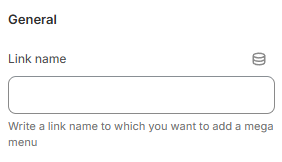 header settings mega menu media
