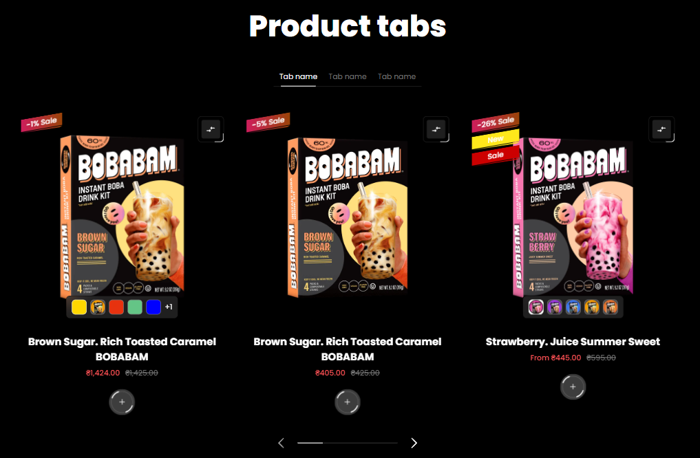 Product tabs 3