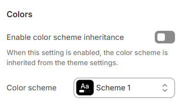 Products slideshow colors