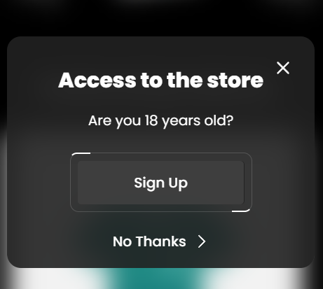 Age verifier Popup 4