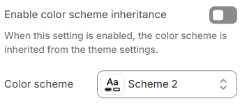 Image gallery colors