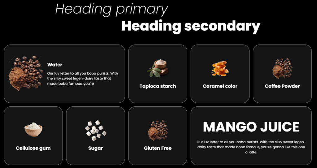Ingredients