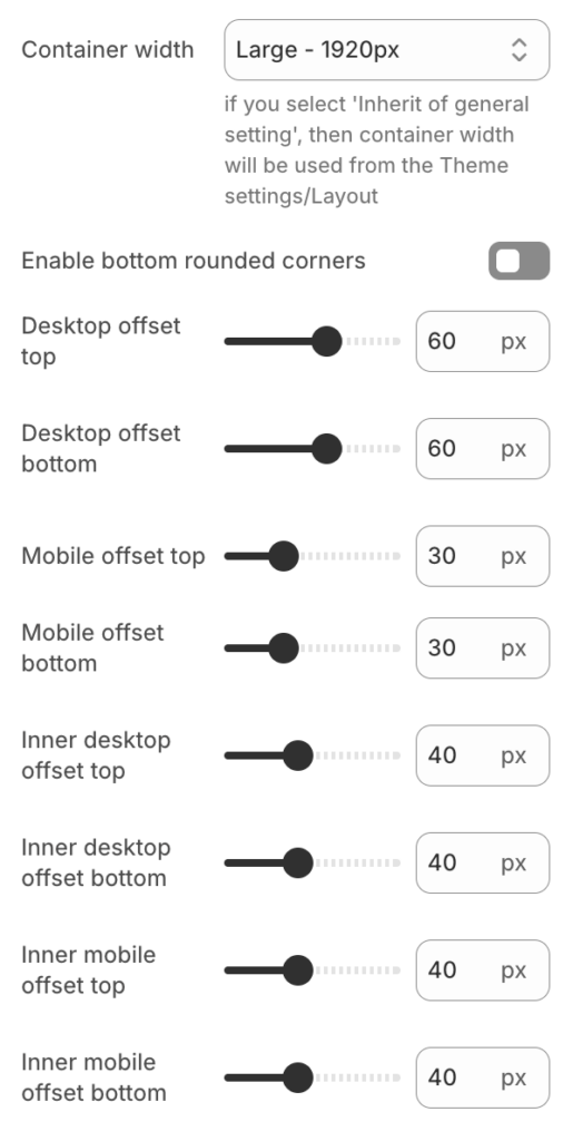 List collections layout