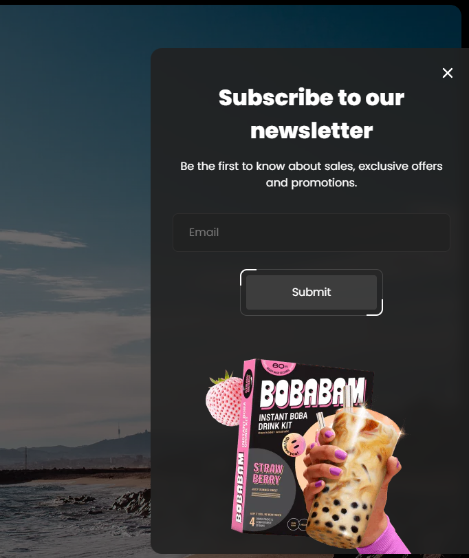 Newsletter popup