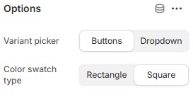 PDP block options