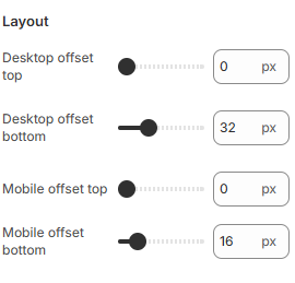 PDP layout