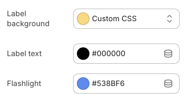 Pricing table block color settings