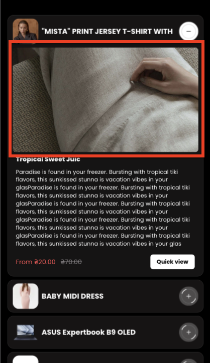Promo products mobile image