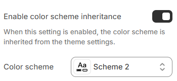 Search template colors