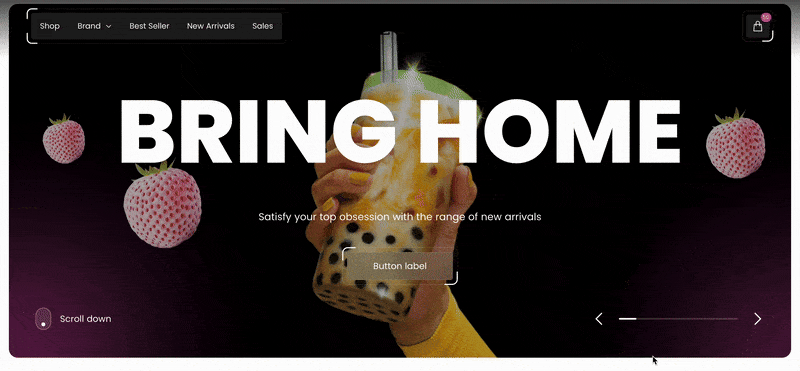 Slideshow animation creative
