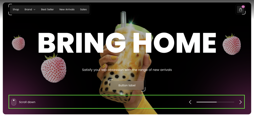 Slideshow UI color