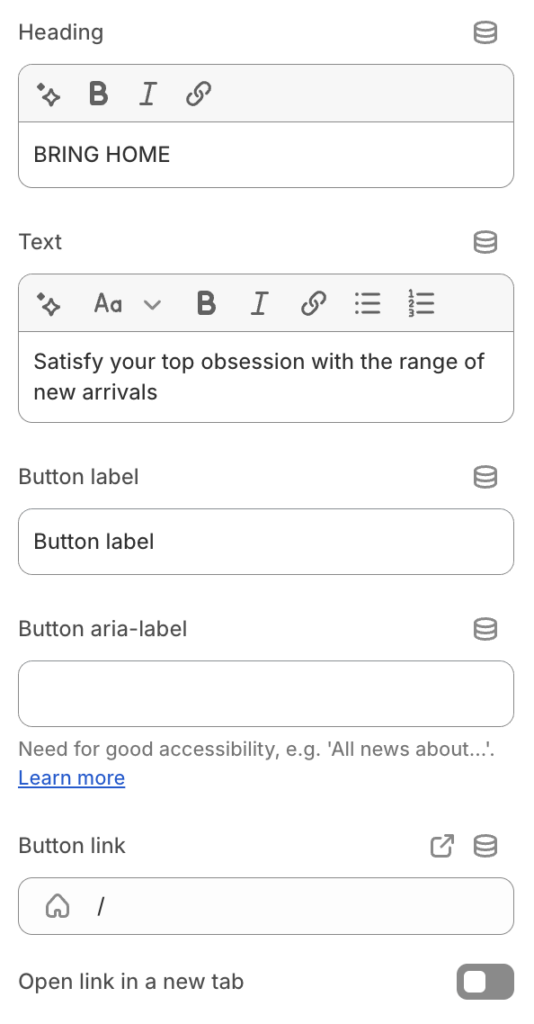 Slideshow video general settings 3