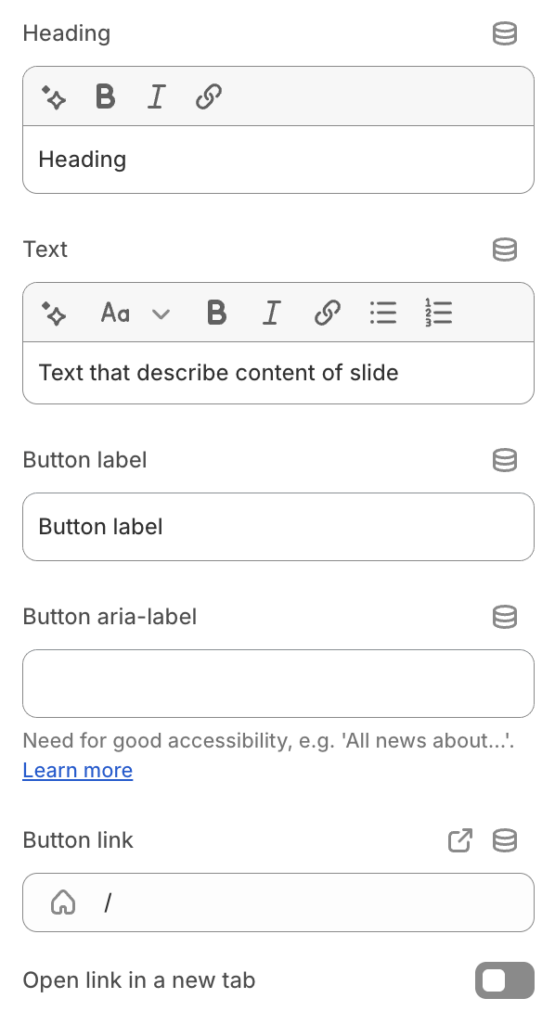Slideshow youtube video general settings 3