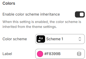 Store telling colors