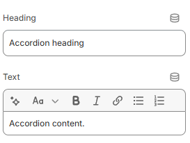 Video section block settings