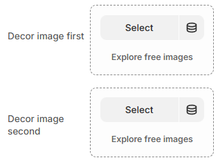 Video section decor image settings
