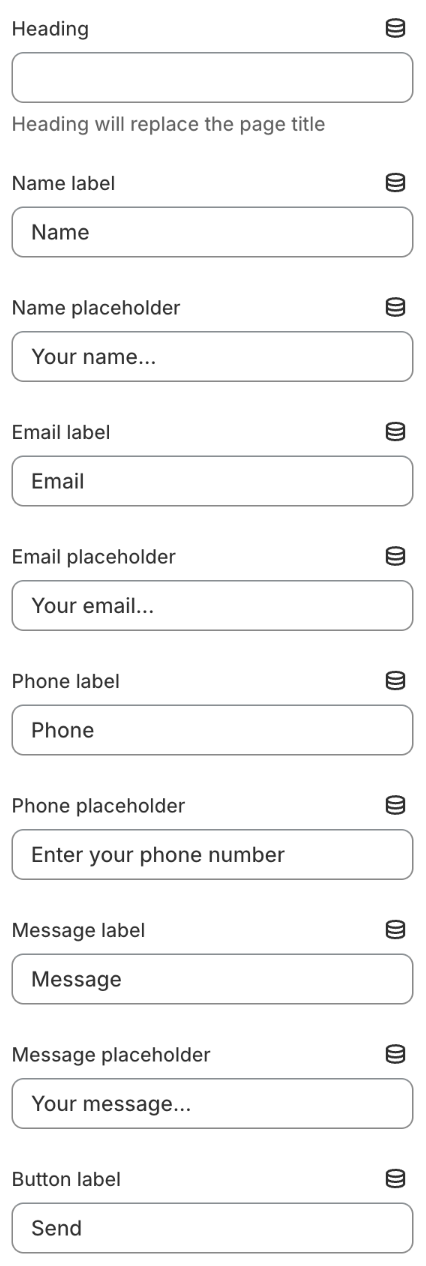 Contact form