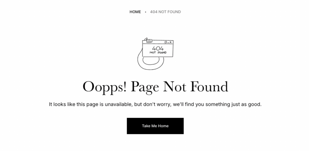 404 page