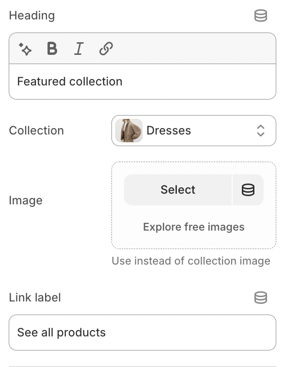 featured settings