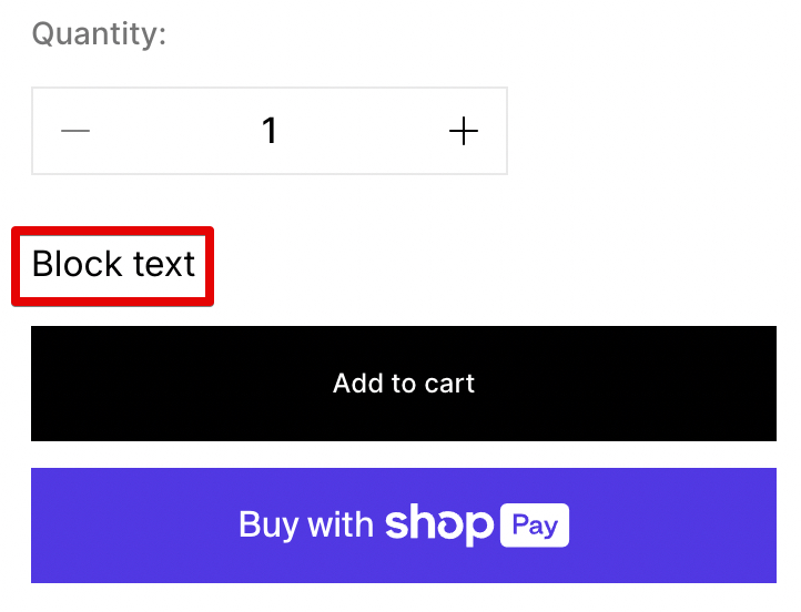 block text