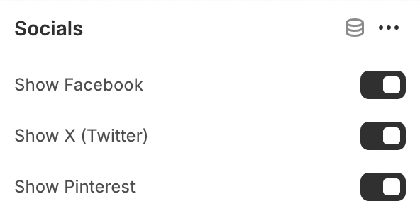 set socials