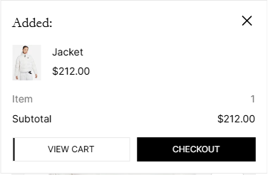 cart notification mobile