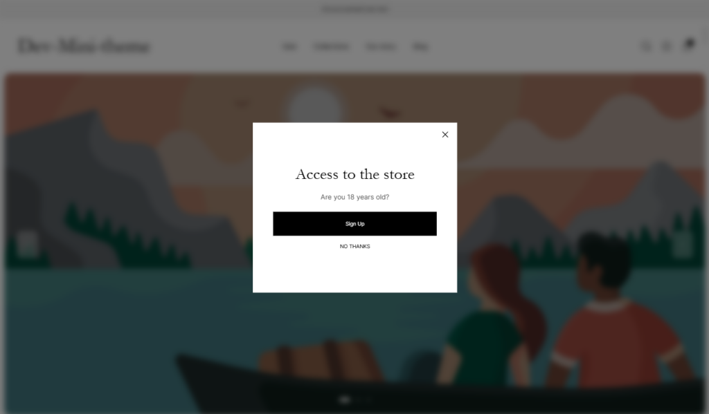 age check popup desktop