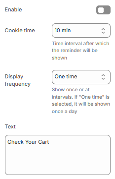 general settings