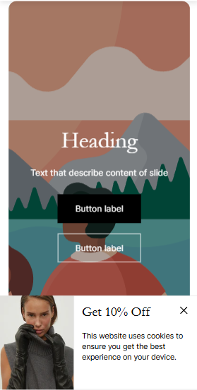 product promo text mobile 