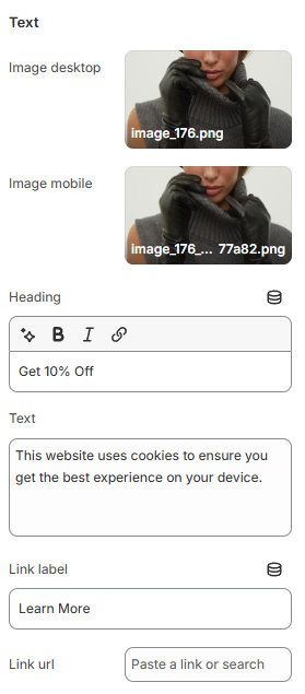 text block