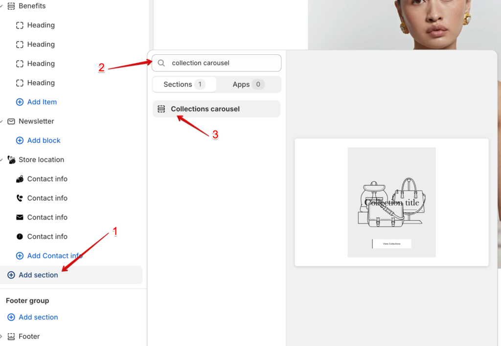 add carousel