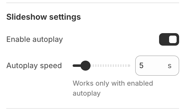 autoplay setting