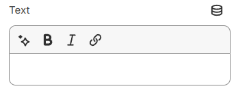 text settings
