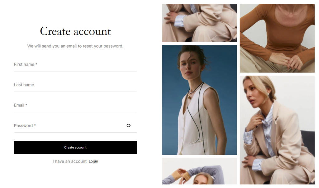 create account