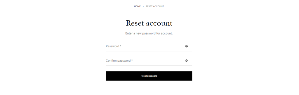 reset account