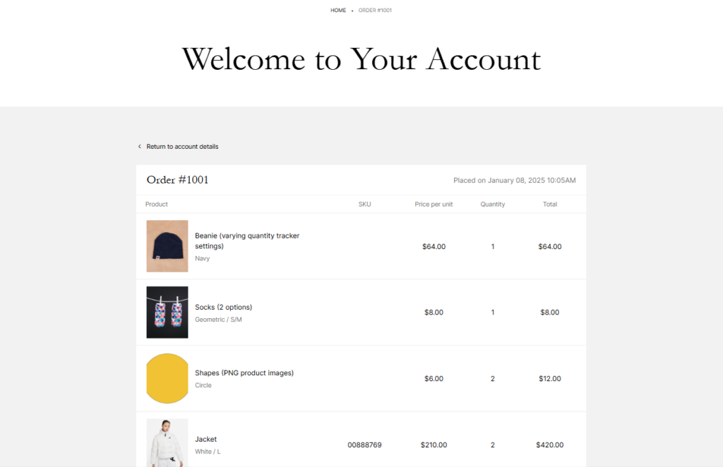 order page