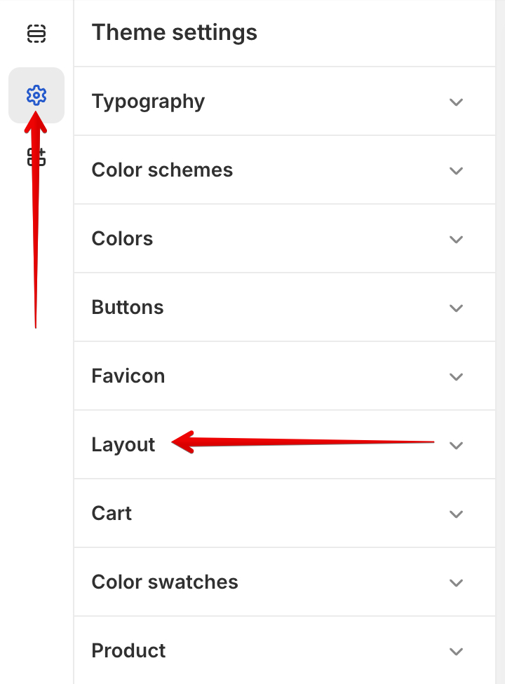layout setting
