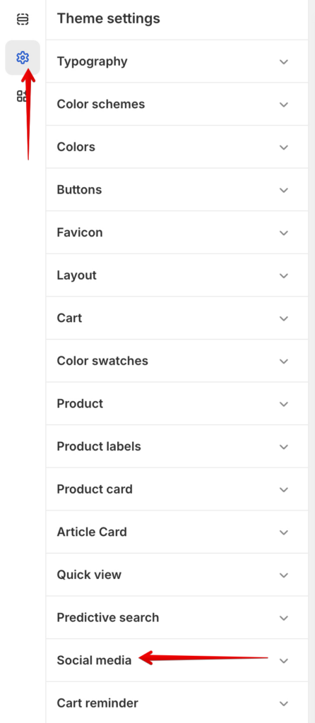 social media setting