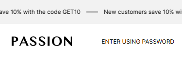 password header mobile