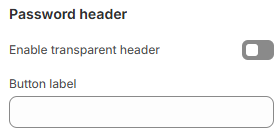 password header settings