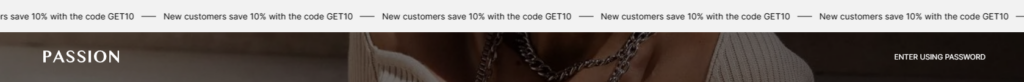 password header transparent