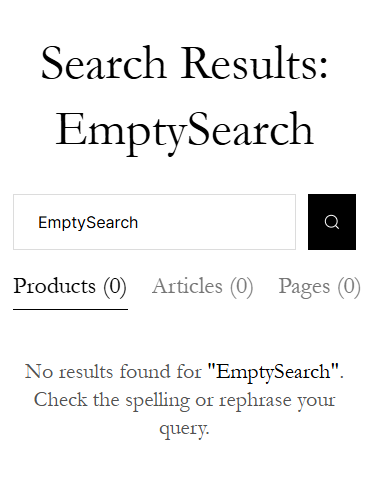 search empty mobile